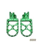 Delantero Motocicleta Pedal Reposapiés CNC para Motocicleta CRF250R CRF450R CR125 CR250 CRF150R CRF250X CRF450X CRF250L CRF250M Pie Reposapiés(Green)