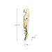 Viski 24k Gold Plated Signature Double Hinged Corkscrew Wine Bottle Opener and Foil Cutter, Waiter’s Corkscrew Wine Key, 4.75