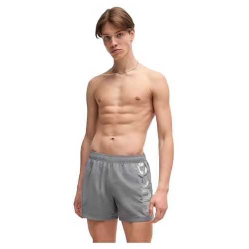 HUGO Mens Boss Abas Swim Shorts Medium Grey XXL