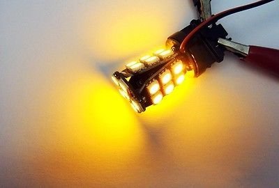 Ledin 2X No Error 7440 Amber 24 Smd Led Outer Tail Light Bulb 7443 7441 992 T20 #TOP3