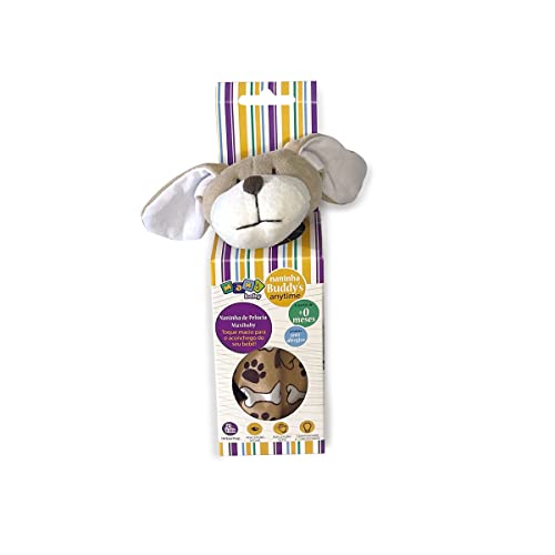 MaxiBaby Naninha e Pelúcia Buddy's Anytime P/Bebê Cachorro, Modelo: 21517, Cor: Bege