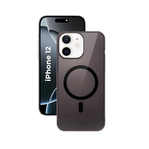 Image of Crystal Translucent Magnet Case for iPhone 12, Premium Polycarbonate, Ultra Strong Magnets, 360 Drop Protection, Raised Camera Protection, MagSafe Compatible