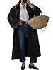 Tankaneo Womens Long Trench Coat Single Breasted O... #1