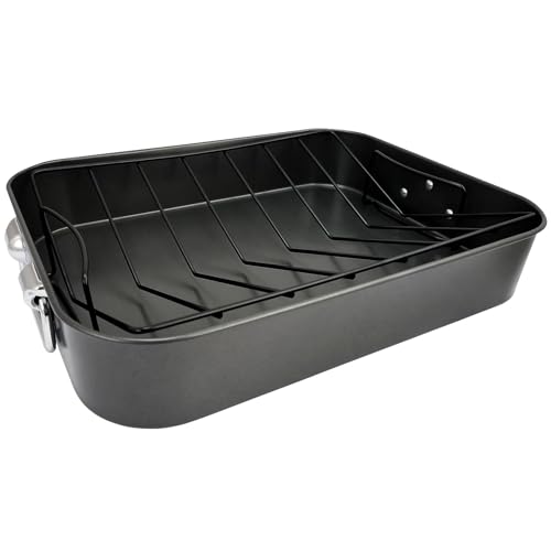 Plat à rôtir en acier Cuisine Select Gibson avec grille de four