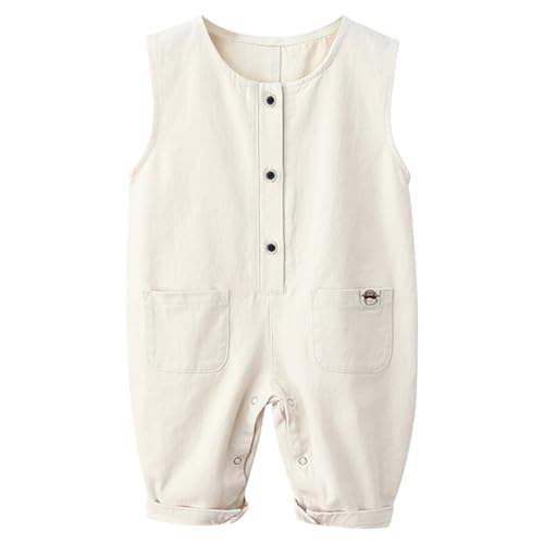 Salopette en coton pour bébé fille et garçon de 3 mois à 3 ans