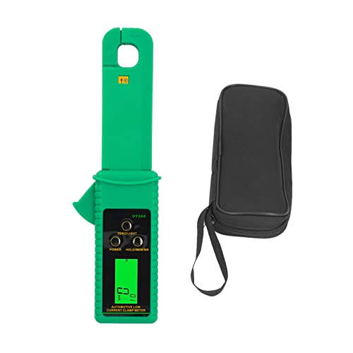 Cryfokt Pinza Amperimétrica, Medidor de Corriente AC DC con Función Auto Cero y Revisión de Datos, Tester Portátil de Baja Corriente 0mA 60A para Mantenimiento Eléctrico Automotriz miniatura 7