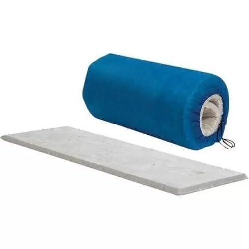 Colchonete Camping Solteiro 1,80x60 Dobrável com Bolsa Mochila Leve Portátil Praia Trilhas Azul