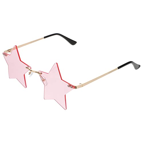 jojofuny 2 Pares Gafas De Sol De Fiesta Anteojos De La Novedad Anteojos De Vacaciones Gafas De Sol De Estrella Disco Gafas De Estrella Sin Montura Ordenador Personal Verano Maquillaje