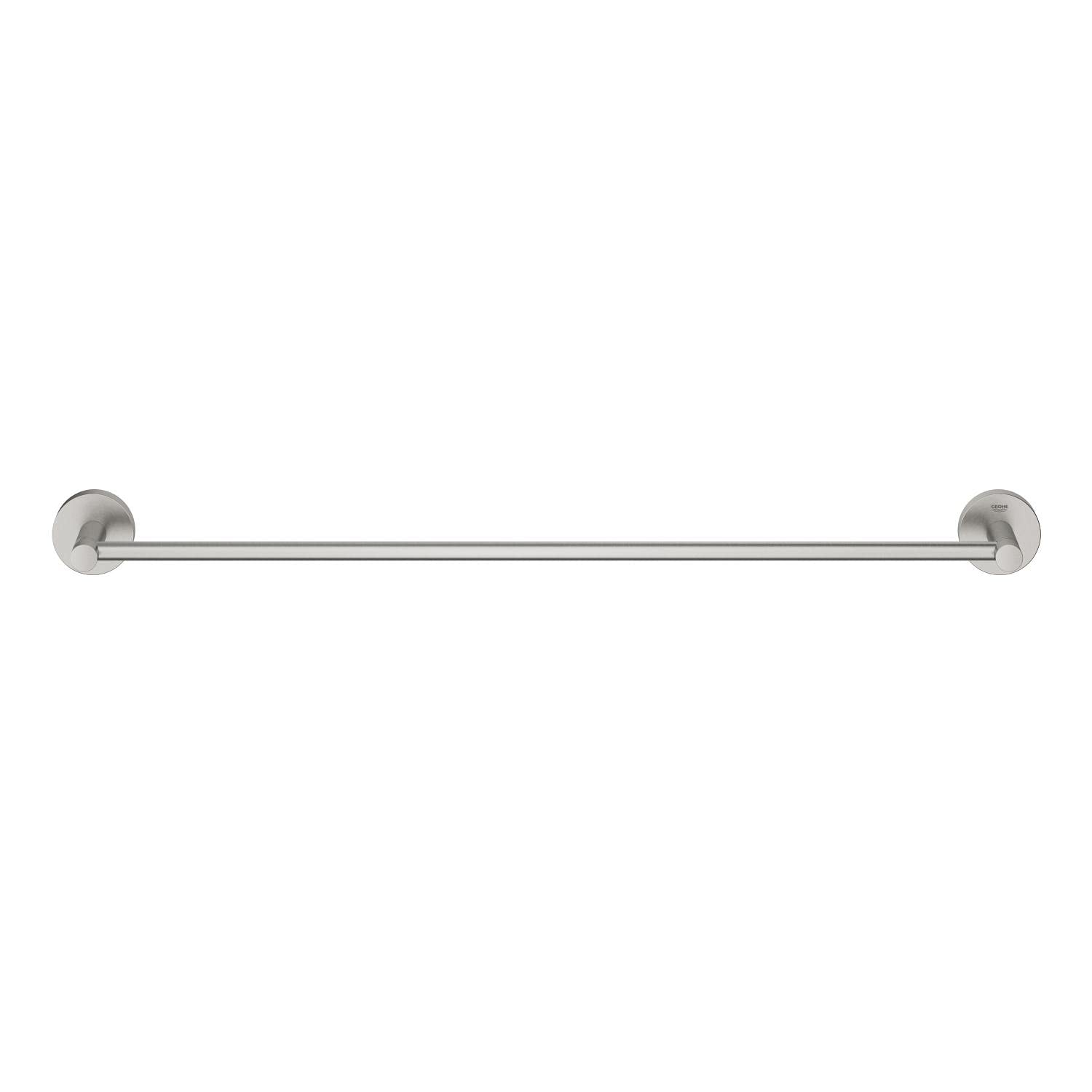GROHE Start - Badetuchhalter (Stichmaß 600mm, Material: Metall, verdeckte Befestigung, zum Kleben oder Bohren), supersteel, 41178DC0