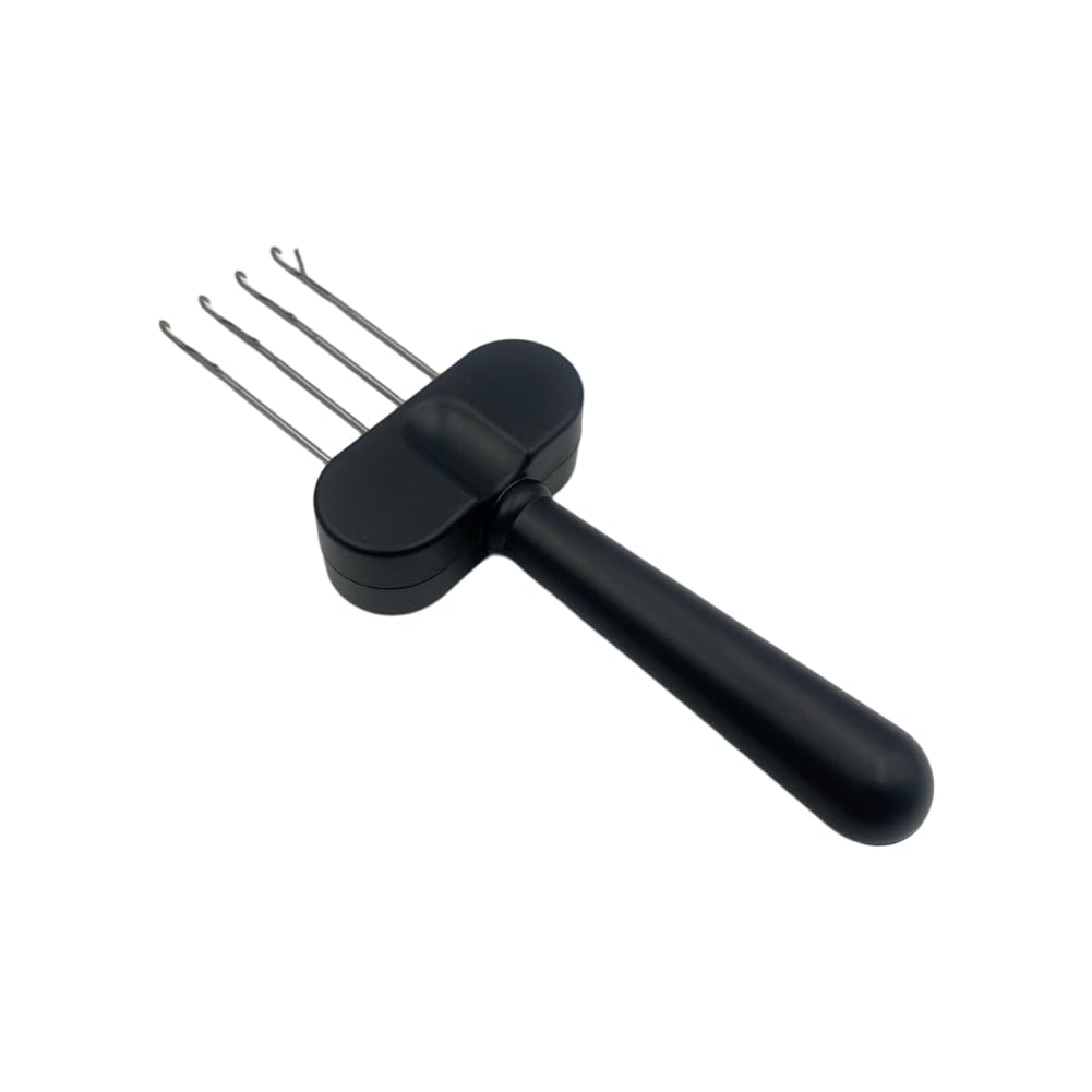 UDSKNV[KSL Portable Crochetting Tool for Binding-Off or Edging Hook Needle for Cord Knitting LatchHook Tool Four-Head
