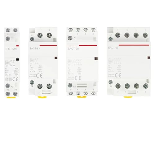 Contacteur AC pour Tableau Électrique Intelligente, Relais Modulaire 25A 4NO 220V DIN