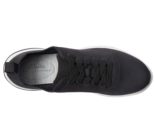 Clarks Women's Circuit Tie Oxford, Black Knit, 7.53