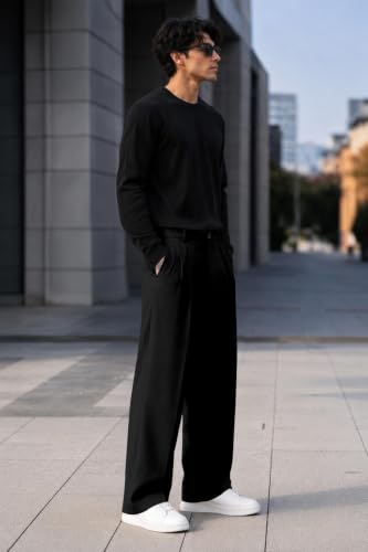 FTX Store FTX Men Relaxed Fit Korean Trouser Black - Image 6