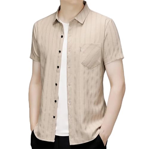 Chemise décontractée légère à manches courtes homme polyvalente et respirante