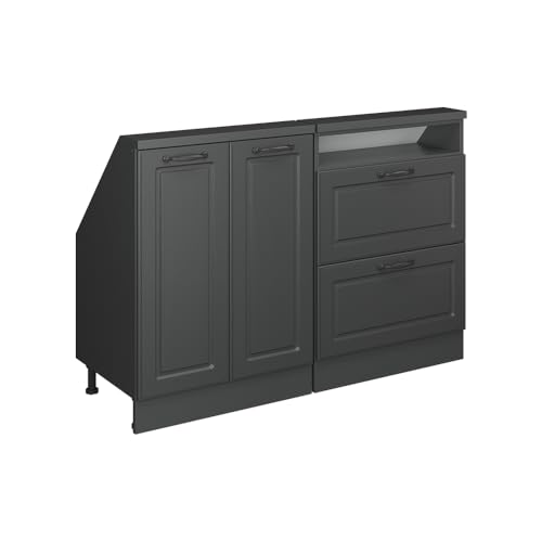 Vicco Dachschrägenschrank-Set Rion, Anthrazit Landhaus/Anthrazit, 120 x 81.6 cm 2er Set Vicco Dachschrägenschrank-Set Rion, Anthrazit Landhaus/Anthrazit, 120 x 81.6 cm 2er Set