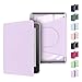 Custodia Magnetica Staccabile for Kindle Paperwhite Da 6/6,8/7'', Custodia Kindle Con Rotazione a 360° Regolabile Con Supporto, Leggera E Protettiva, Impermeabile, Retro Trasparente Con(Purple,7' kind immagine