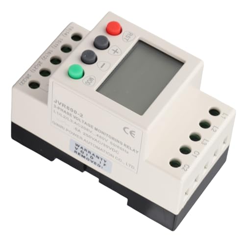 Protector de bajo sobrevoltaje trifásico PUSOKEI JVR800‑2 con relé de secuencia 3