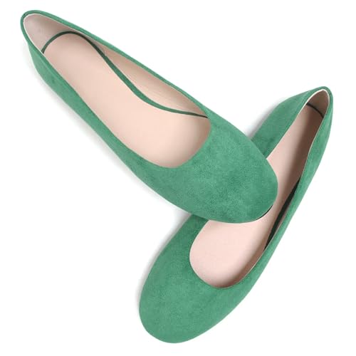 Image of Dear Time Women's Flats Comfortable Slip On Ballet Flats Soft Solid Casual Shoes