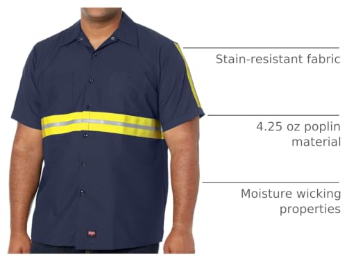 Image of Red Kap Men's Enhanced Visibility IndustrialWork Shirt