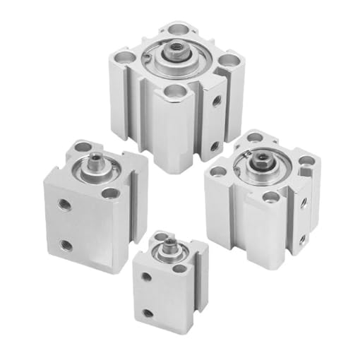 Cilindro neumático compacto SDA 75 * 50MM de doble efecto de aire fino 7
