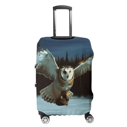 Flying Owl Printed Luggage Cover Protector, Fits 18-32 Inch Luggage4