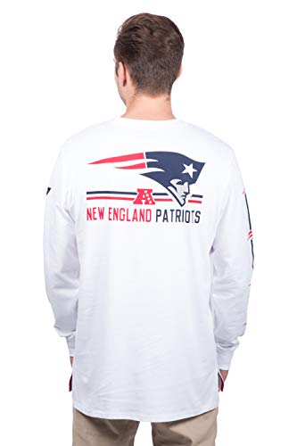 Ultra Game Nfl New England Patriots Mens Active Basic Long Sleeve Tee Shirt, White, Large #TOP1
