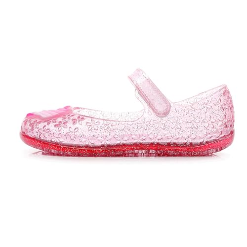 Glitter Jelly Sandals for Little Girls Kids Toddler Closed Toe Dance Party Star Mary Jane Shoes Summer Casual Flats3