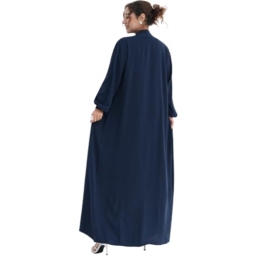 Image of Women's Muslim Dress Two Pieces Set Islamic Prayer Abaya Modest Solid Color Muslim Outfits