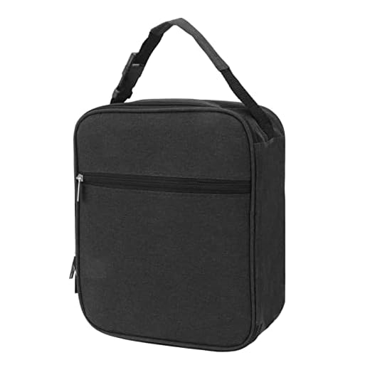 Moumouten Lancheira, Lancheira Isolada, Lancheira Reutilizável De Tecido Oxford 6l Para Escritório Piquenique Caminhadas Praia(Preto)