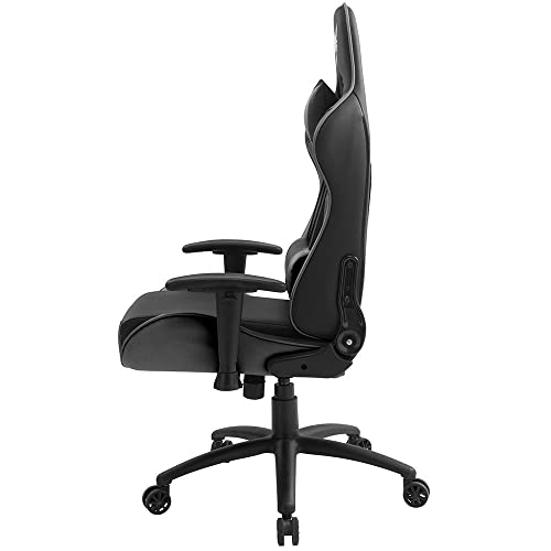 Cadeira Gamer Raven X-20 Estrutura de Metal, braço 2d Encosto reclinável até 180 Graus Preta - Flexi