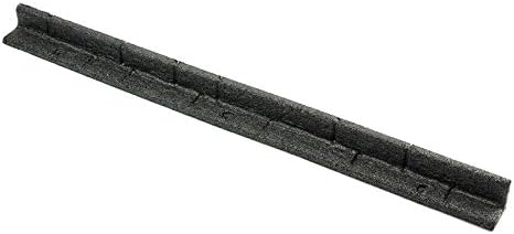 6 Packs 4 Ft Landscape Edging Section Black Rubber Flower Bed Garden Lawn Black Height 3 Inches Individual Piece Length 48 inches Total Assembled Length (Feet) 4 ft x 6 Pieces = 24 feet Total