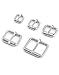 QWORK® 50 Stück Silber Metall Rollschnalle, Gürtel Hardware Dornschließe für Taschen, Leder Gürtel Handarbeit und Bastelzubehör, 13 mm / 16 mm / 20 mm / 25 mm / 32 mm