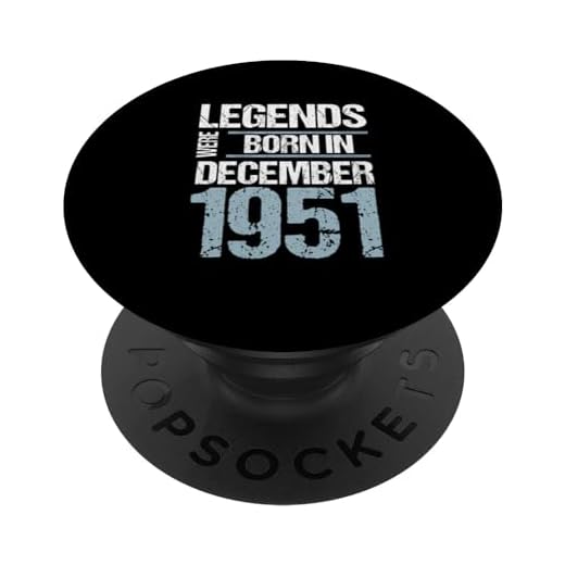 Las leyendas nacieron en diciembre de 1951 Cumpleaños PopSockets PopGrip Intercambiable