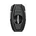 Xikar VX2 Black V-Cut Cigar Cutter with Stainless Steel Blades & Secure Lock, Clips up to 70 Ring Gauge Cigars | 64 RG Bowl Spring-Loaded Deep V-Cut Cigar Snipper | Cigar Accessories for Aficionados