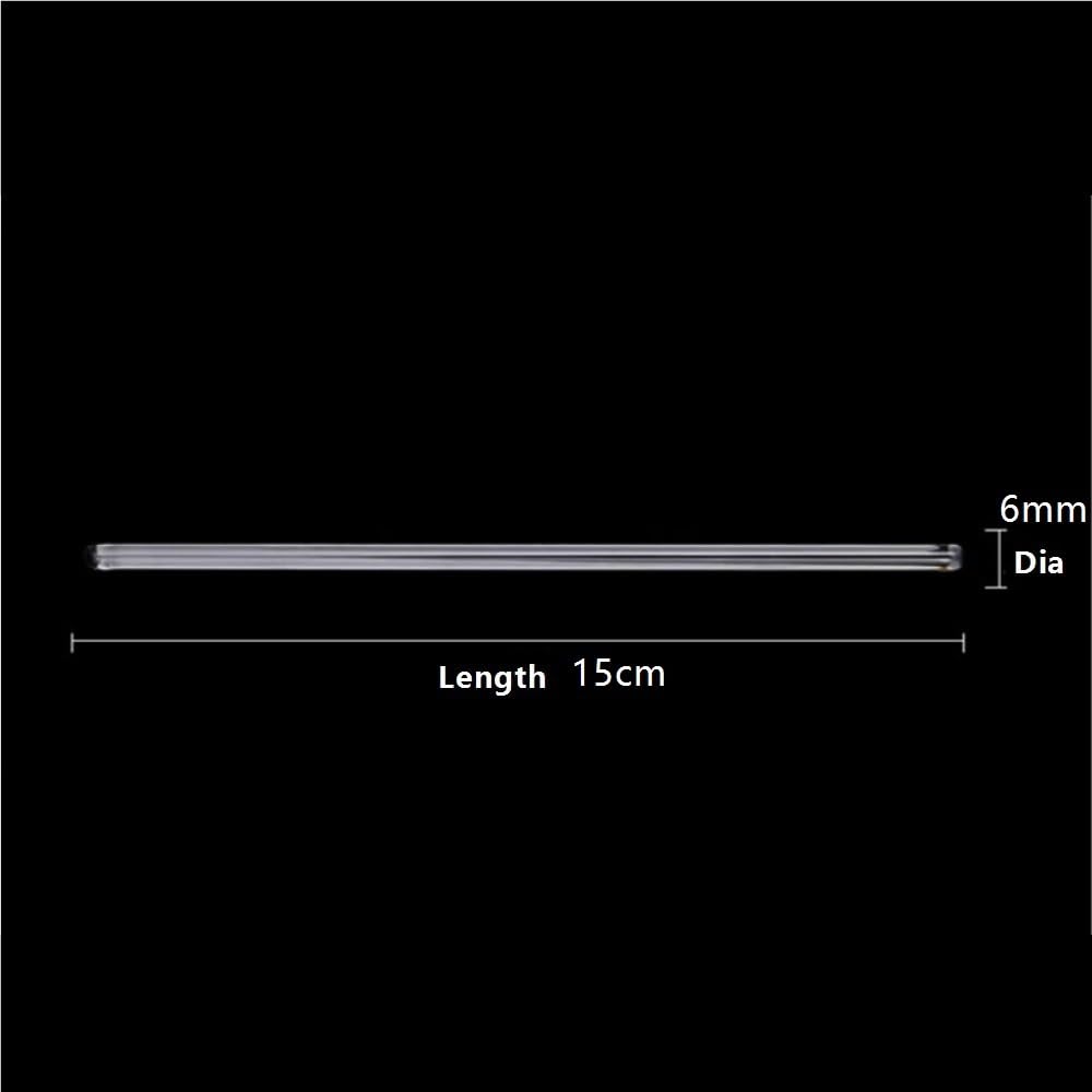 Asta di miscelazione trasparente 100 bacchette di agitazione in vetro borosilicato ad alta resistenza, 6 mm * 15 cm, agitatori dritti solidi for miscelazione