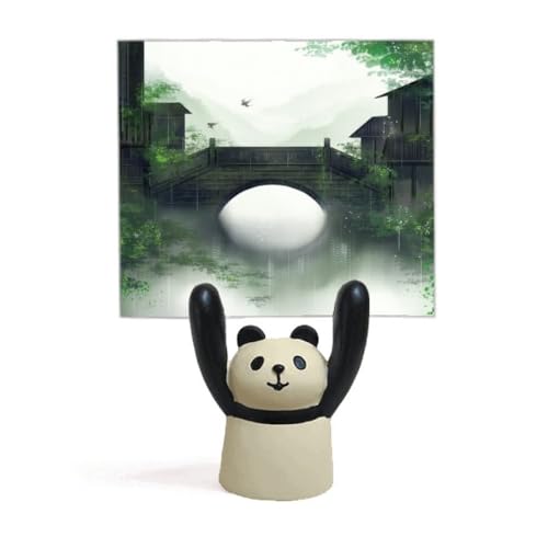 Porte-mémo panda style chinois Southern Season en résine pour bureau