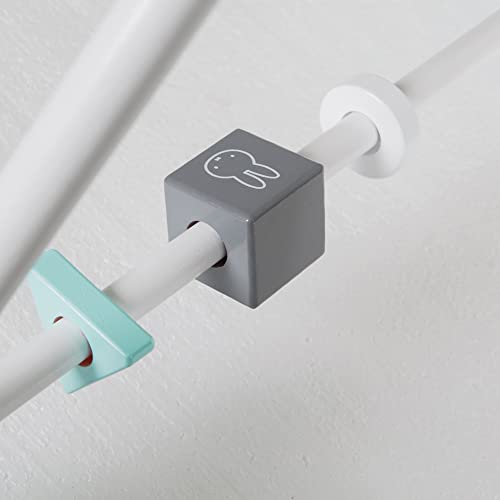 Roba Palestrina Per Neonati E Bambini Miffy, Regolabile In Altezza, Per La Coordinazione, Metodo Montessori, Legno Massiccio, Grigio E Bianco - 4