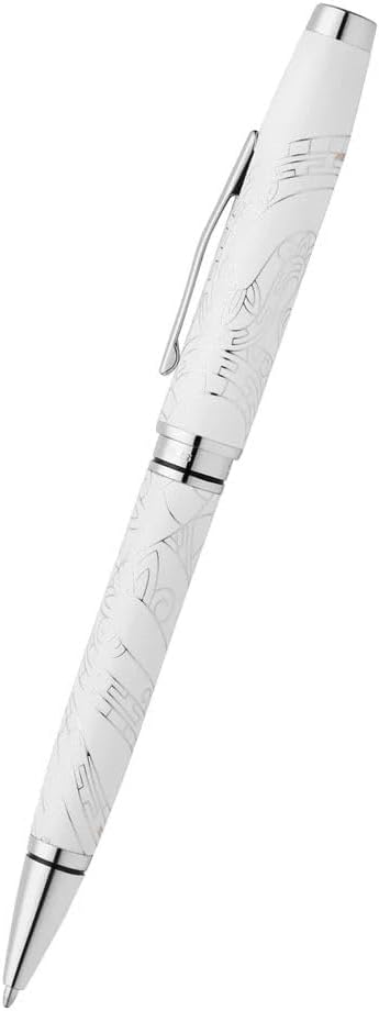 Cross Coventry Zodiac Year of the Snake Pearl White Lacquer Ballpoint Pen - Refillable Pen for Smooth Writing - Professional, Elegant Accessory - Black Ink - Long-Lasting Use - Desk Essential