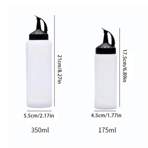 Botellas para condimentos ZNJAMN de 175ml para barbacoa y salsas 8