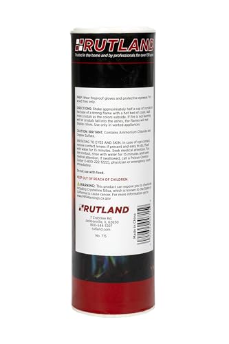 Rutland Rainbow Flame Crystals, Magical Multi-Colored Fire, 1 lb. Canister