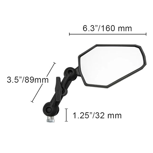 Image of Doubletake Adventure 3.5 inch Mirror Kit 2.0, Universal Fit Folding Motorcycle Mirrors, Guaranteed for Life.