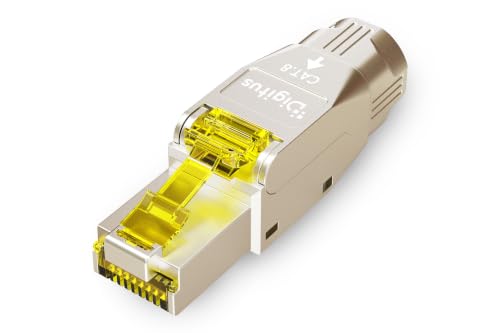 DIGITUS Connecteur réseau Cat 8.1 – Blindé – Montage sans outil