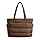 BAGSMART Tote Bag for Women, Lightweight Puffy Tote Bag with Compartments Quilted Shoulder Bag Handbag for Travel, Work, Gym (m-Coffee-Standard Size, Standard Size)