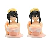 gofidin 2 Pcs Chest Shaking Car Ornaments, Sexy Figure Car Decor Car Dashboard Decorations Kawaii Ac