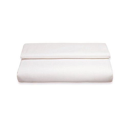 Sancarlos – Sábana Encimera Combicolor, Color Blanco, 100% Algodón Percal, Cama de 105