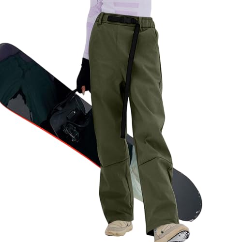 Pantalon de ski femme imperméable et chaud avec poches zippées pour randonnée chic