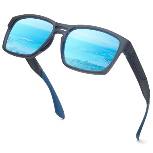 Face Shadow Gafas de Sol Hombre Polarizadas Aviador Rectangulares Ultraligero Protección UV400 Montura TR90 Modernas