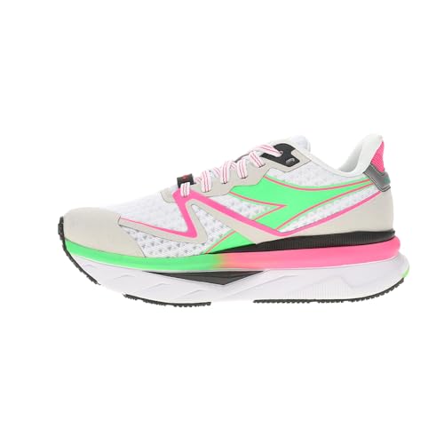 Diadora Womens Atomo V7000 Running Sneakers Shoes - Green, Pink, White3