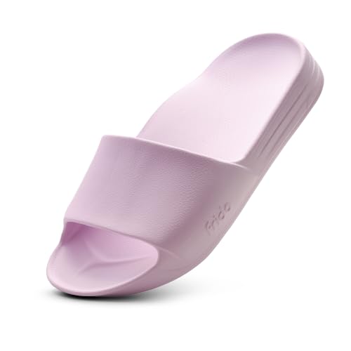 Image of Frido Arch Comfort Slides for Women & Men, Built-In Arch Support, Cushioned EVA Footbed, Non-Slip Sole, Indoor & Outdoor Slippers for Home, Beach, Pool, Travel & Daily Wear