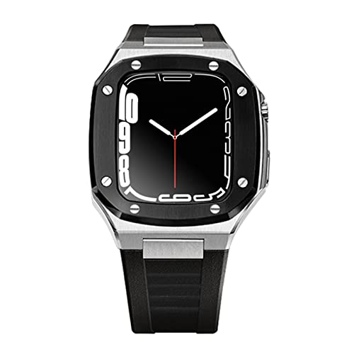 Kit modification caoutchouc iWatch avec boîtier de protection métallique étanche